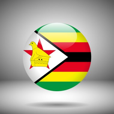 Yuvarlak Zimbabve bayrağı