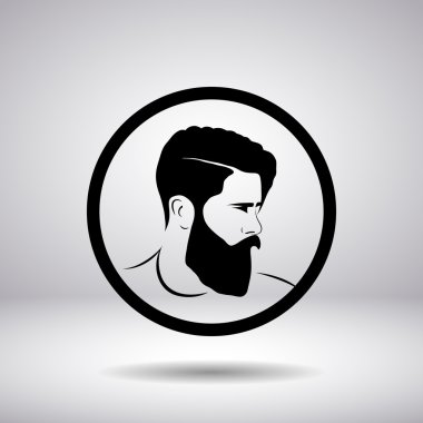 moda siluet hippi tarzı, vektör çizim