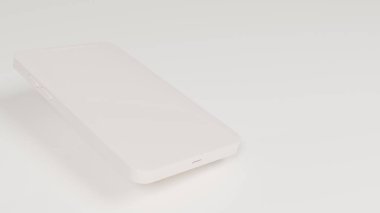 Illustration of a smartphone on a white background. 3d render