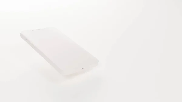 Illustration of a smartphone on a white background. 3d render