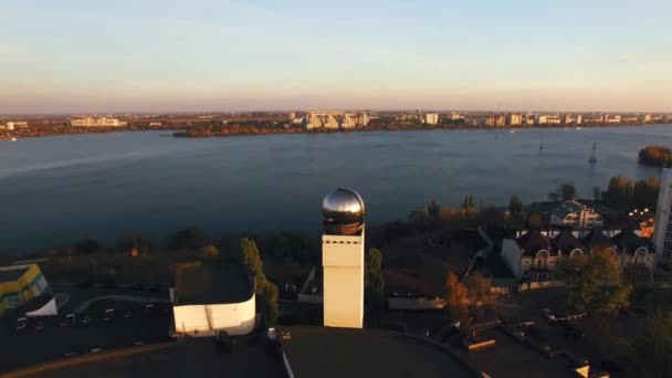 Blick auf die Innenstadt von Woronesch — Stockvideo