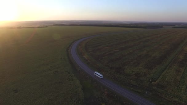 Estrada do pôr do sol — Vídeo de Stock