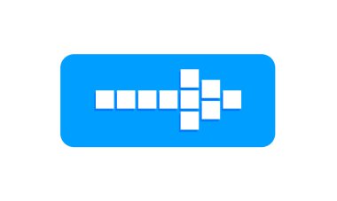 Ok simgesi. ızgara desen düzeninin okları ona farklı ve benzersiz bir dokunuş verir