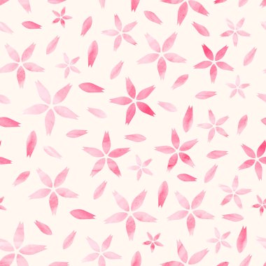 Suluboya sakura desen