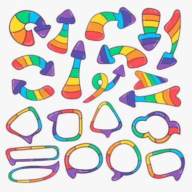 Gökkuşağı oklar ve kabarcık