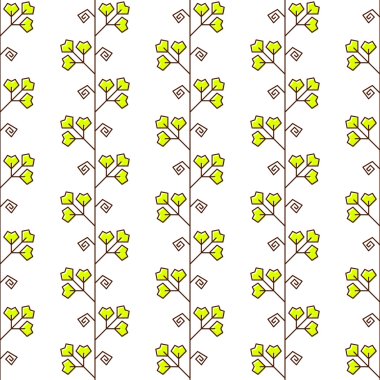 geometrik çiçek öğe ile Seamless Modeli