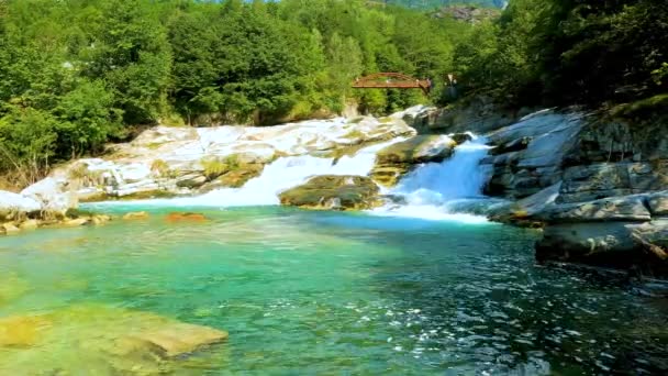 Beutiful Aard Van Lombardije Italië Gemaakt Zomer Met Panoramisch Schot — Stockvideo