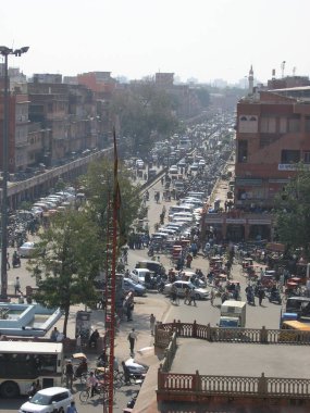 Hindistan 'da trafik vardı. Jaipur..