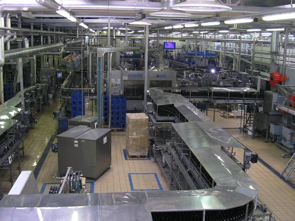 Kiev, Ukrayna 'da bir bira fabrikasında.