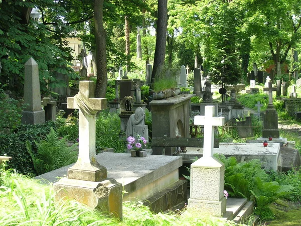 Hřbitov Lvově Ukrajina — Stock fotografie