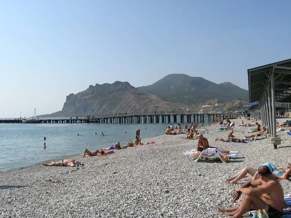 Koktebel, Kırım 'da plaj