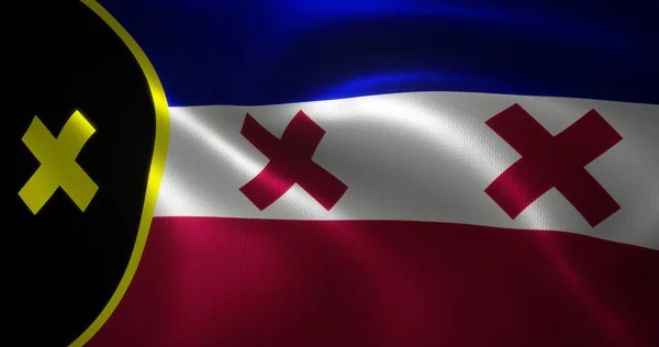 Флаг Lmanburg Флаг Dream Smp Размахивающимися Складками Флаг Manberg Крупным — стоковое фото