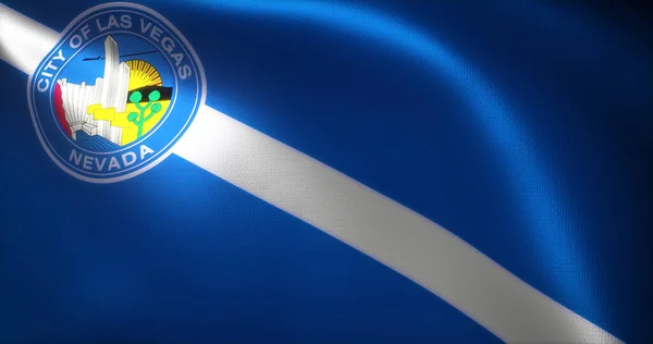 Las Vegas Bayrağı, Amerika Birleşik Devletleri Nevada, kıvrımlar, yakın görüş, 3D görüntüleme