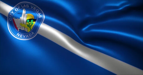 Las Vegas Bayrağı, Amerika Birleşik Devletleri Nevada, kıvrımlar, yakın görüş, 3D görüntüleme