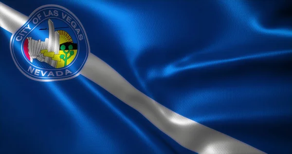 Las Vegas Bayrağı, Amerika Birleşik Devletleri Nevada, kıvrımlar, yakın görüş, 3D görüntüleme