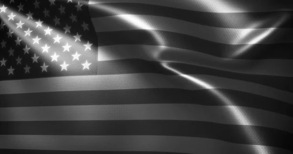 Прапор Сша Black White American Flag Прапор Сполучених Штатів Америки — стокове фото