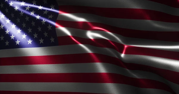 Amerikaanse Vlag Verenigde Staten Van Amerika Vlag Met Golvende Plooien — Stockfoto