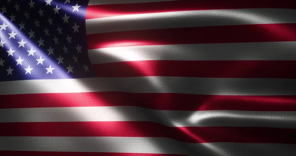 Amerikaanse Vlag Verenigde Staten Van Amerika Vlag Met Golvende Plooien — Stockfoto