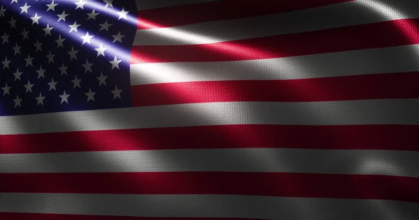 Amerikaanse Vlag Verenigde Staten Van Amerika Vlag Met Golvende Plooien — Stockfoto