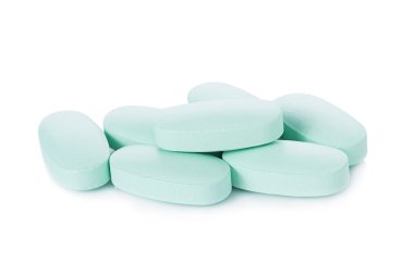 Hap mavi beyaz arka plan üzerinde izole