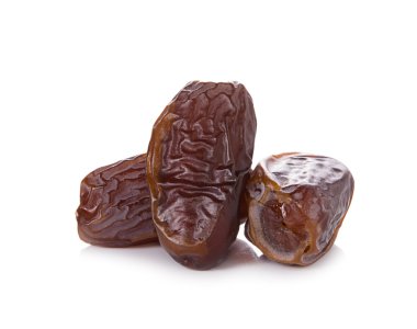 Beyaz arkaplanda izole edilmiş hurma