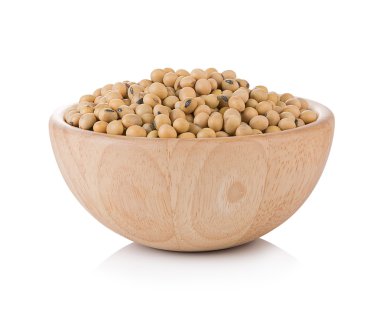 soya fasulyesi beyaz zemin üzerine