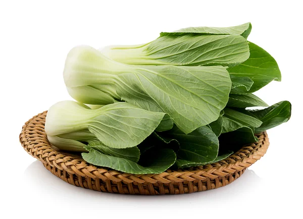 Fresh cos (lettuce) on white background — Stock Photo, Image