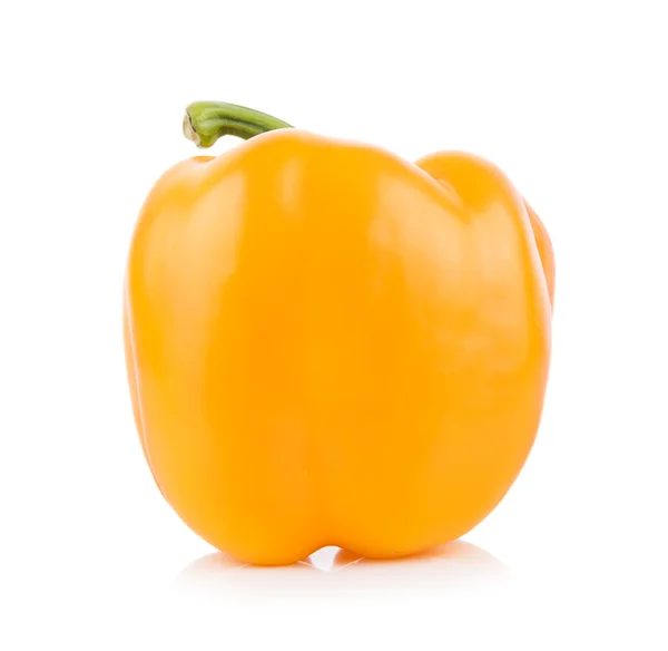 Yellow Bell pepper on white background — Stock Photo, Image