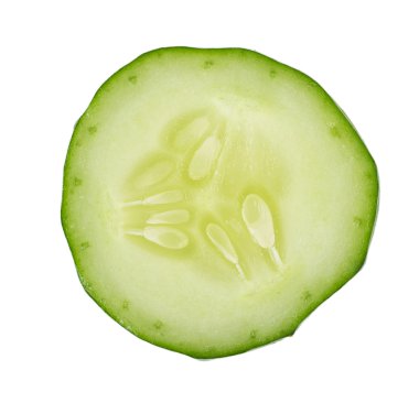 Beyaz arkaplanda salatalık