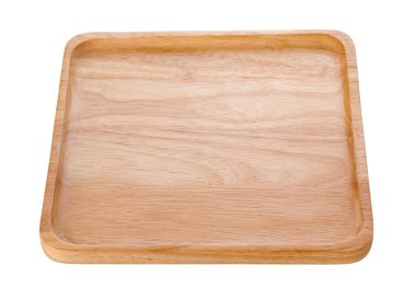 Tahta plaka beyaz arkaplanda izole edildi