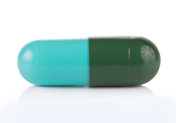 Pillen capsules geïsoleerd op witte achtergrond — Stockfoto