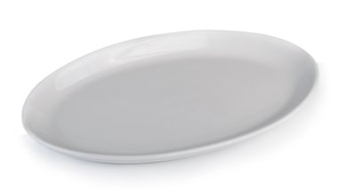 beyaz arkaplanda izole edilmiş beyaz plaka