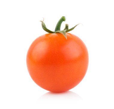 Beyaz arkaplanda domates