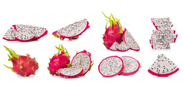 Ejder Meyvesi beyaz arkaplanda izole.