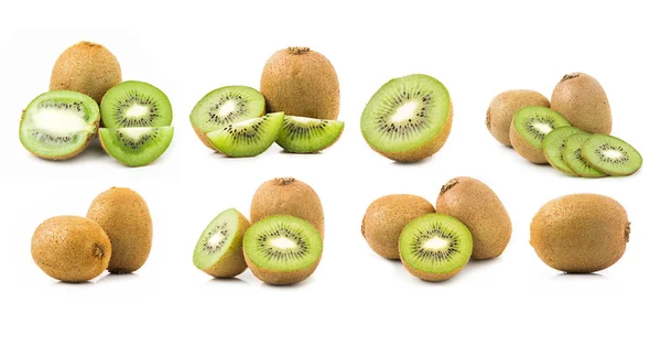 Kiwi ovoce na bílém pozadí. — Stock fotografie