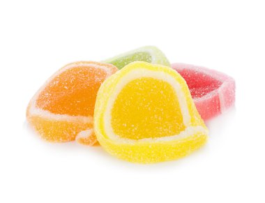 şeker beyaz zemin üzerine yapılan tatlılar