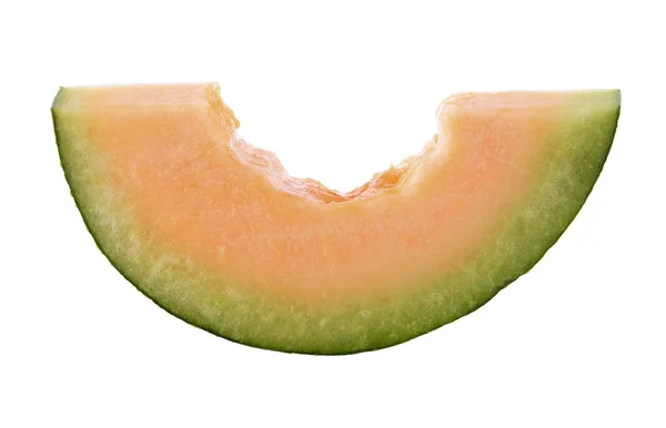 Melon cantaloup isolé sur fond blanc — Photo