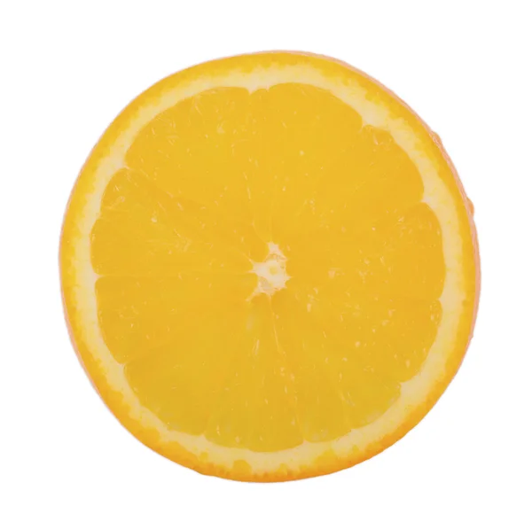 Snijd van sinaasappelfruit geïsoleerd op witte achtergrond — Stockfoto