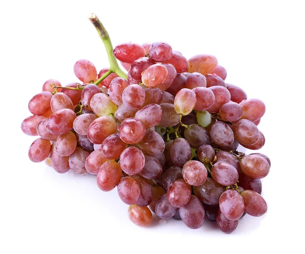 Red seedless grapes isolated on white background — Stock Photo, Image