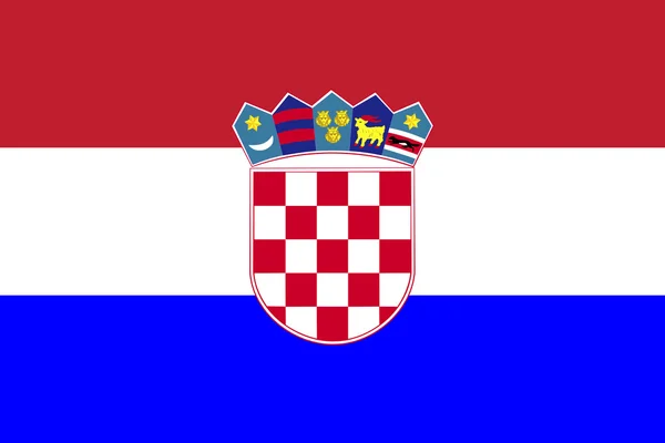 Drapeau de Croatie — Image vectorielle