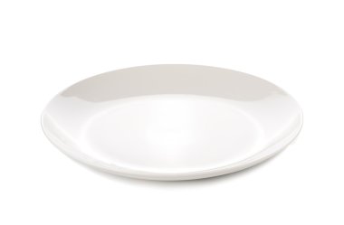 beyaz arkaplanda izole edilmiş beyaz plaka