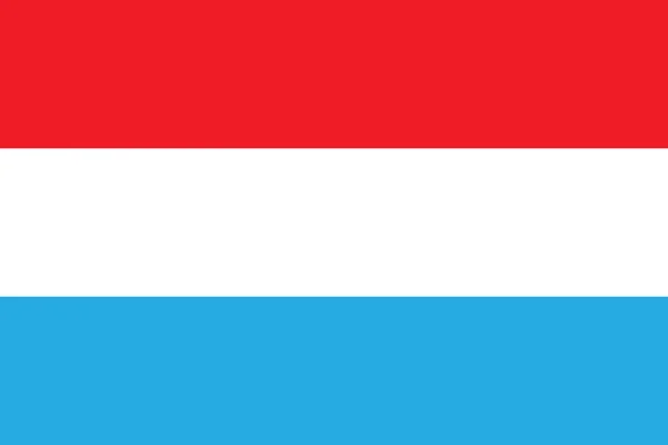 Flagge Luxemburgs — Stockvektor