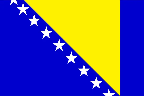 Vlag van Bosnië en Herzegovina — Stockvector