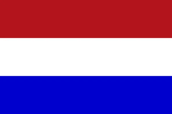 Hollanda bayrağı — Stok Vektör