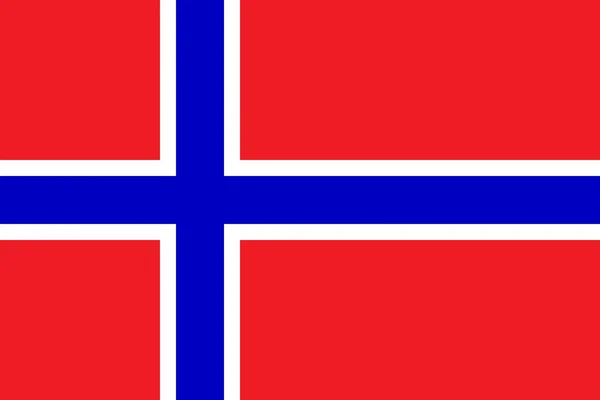 Flagge Norwegens — Stockvektor