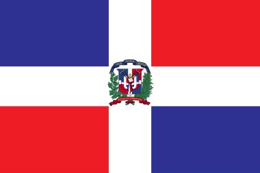 Flag of the Dominican Republic clipart