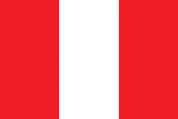 Drapeau du Pérou — Image vectorielle