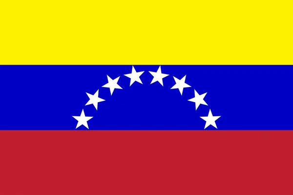 Bandera de venezuela — Vector de stock