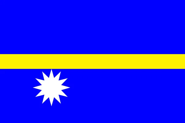 Nauru Cumhuriyeti bayrağı — Stok Vektör