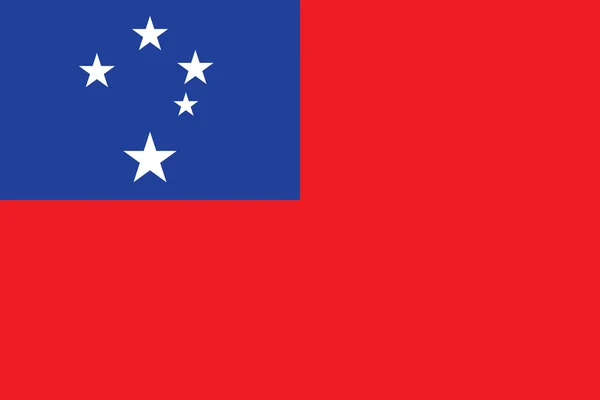Szamoa zászlaja — Stock Vector